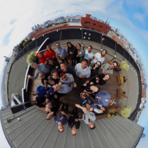 orioneers housewarming on the roof