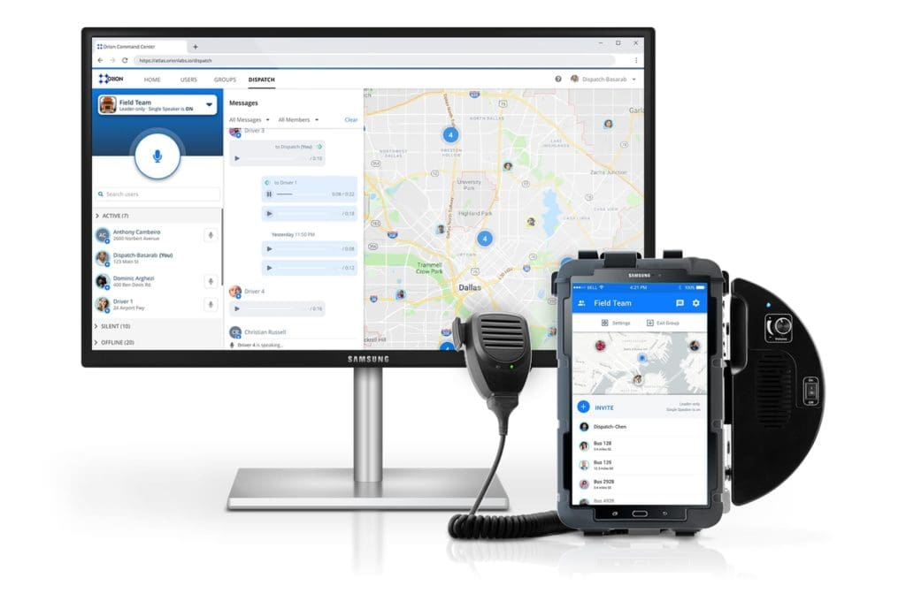 Dispatch Console - Deskless Workers, Field Teams, Transportation - Orion Labs