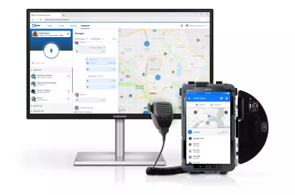Dispatch Console - Deskless Workers, Field Teams, Transportation - Orion Labs