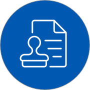 Circle compliance documentation icon