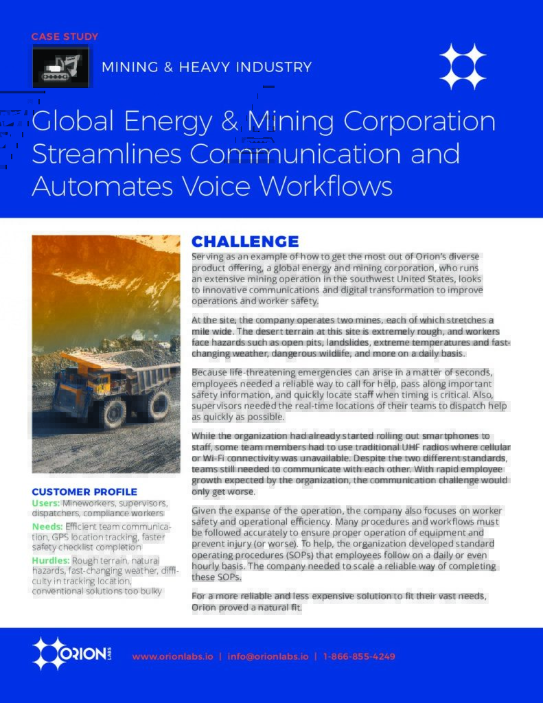 Mining Case Study