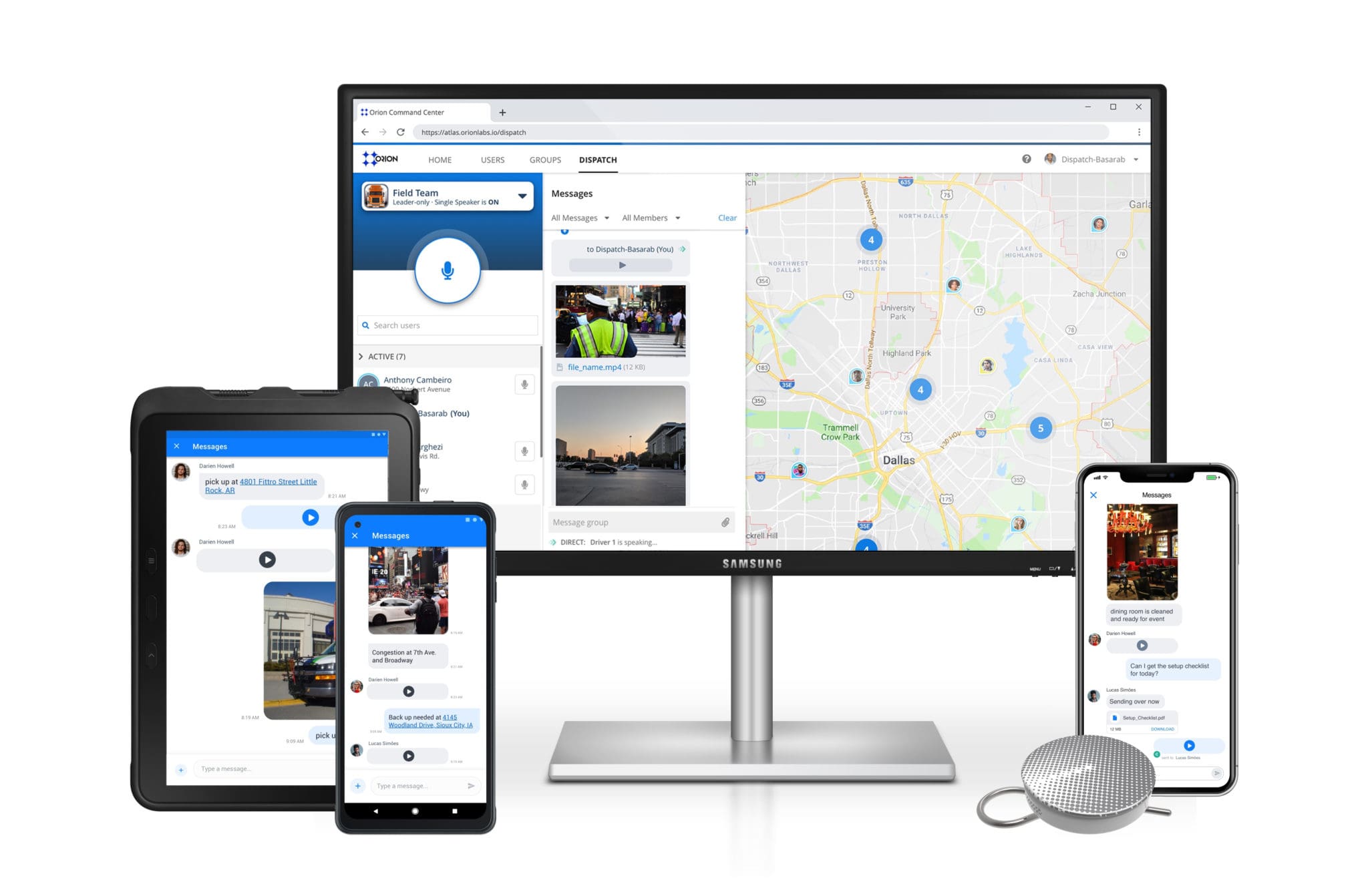 Multimodal Collaboration for Deskless Workforce – Orion Labs Tablet, Mobile, and Desktop Support - Orion Labs