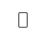 Simple symbol of smartphone