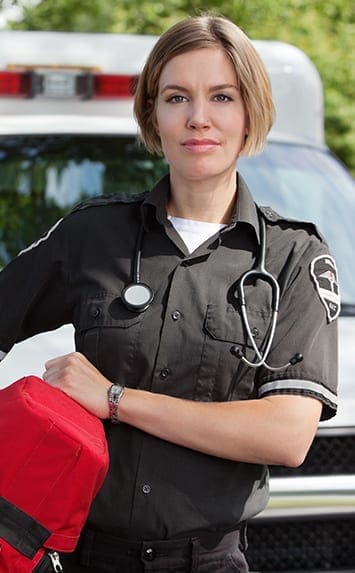 Female Emergency Medical Technician (EMT)