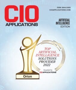 CIO Applications award Orion Top AI solutions provider