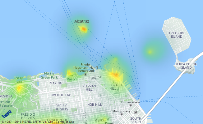 PTT heat map